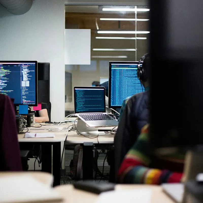 Software developers working